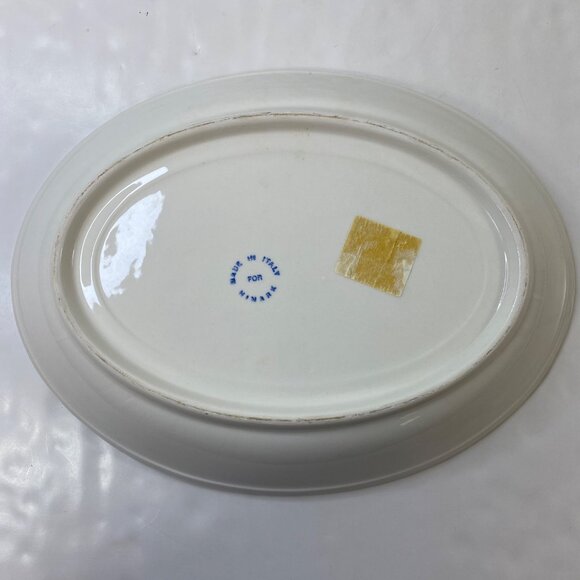Himark Buona San Remo Italia Oval Pasta Serving Bowl 15.5" x 11" Ceramic - Picture 8 of 10